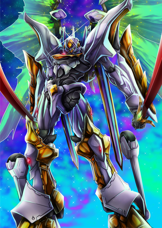 lancelot and lancelot albion (code geass) drawn by xbonbon