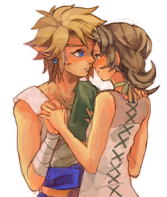 link and ilia (the legend of zelda and 1 more) drawn by yo_mo