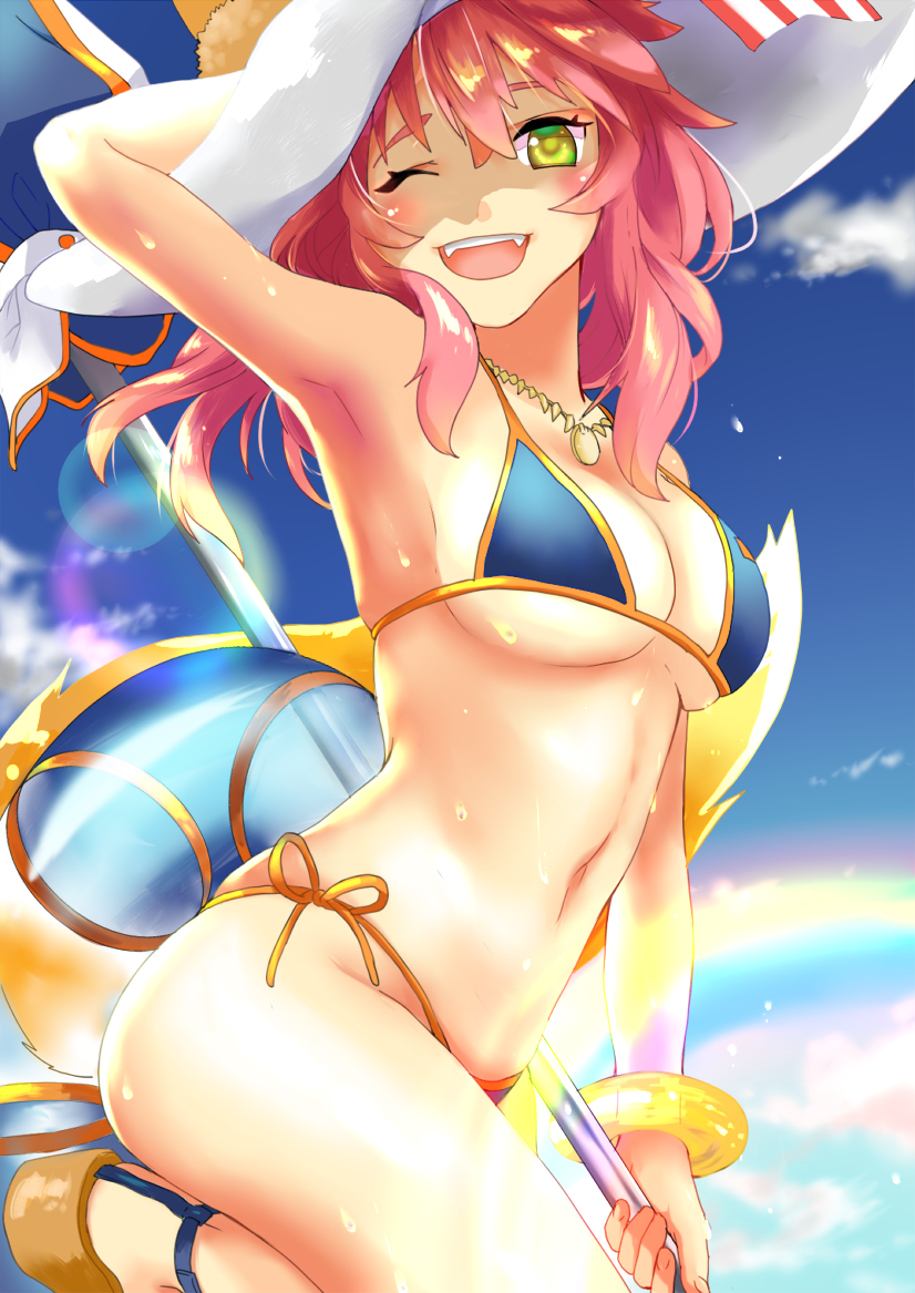 tamamo and tamamo no mae (fate and 1 more) drawn by sasaki_tamao