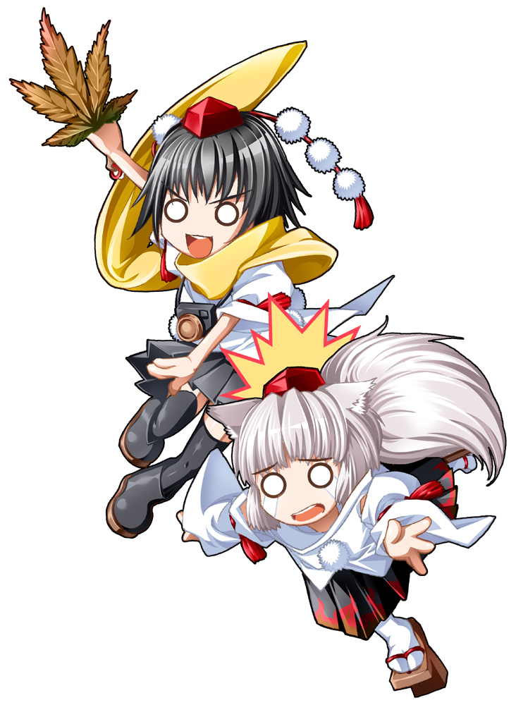 shameimaru aya and inubashiri momiji (touhou) drawn by sumi_(joker)