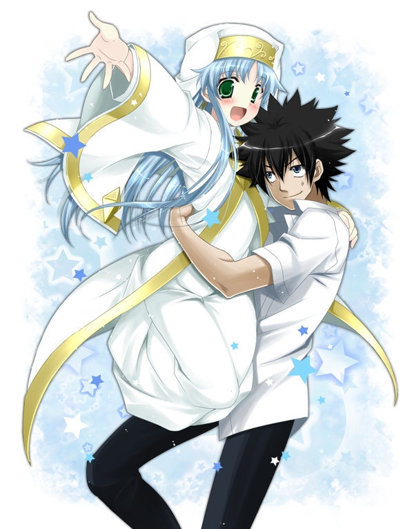 kamijou touma and index (toaru majutsu no index) drawn by yuuheisyoujyo