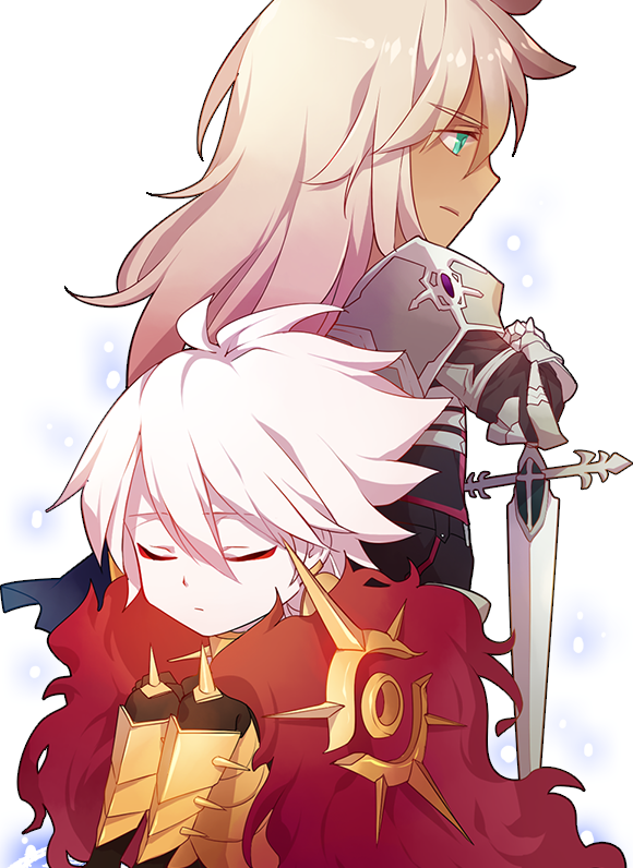 karna and siegfried (fate and 1 more) drawn by heru_(goldprin)