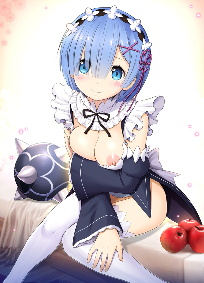 rem (re:zero kara hajimeru isekai seikatsu) drawn by harukigenia