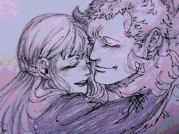 donquixote doflamingo and donquixote's mother (one piece) drawn by mawari28