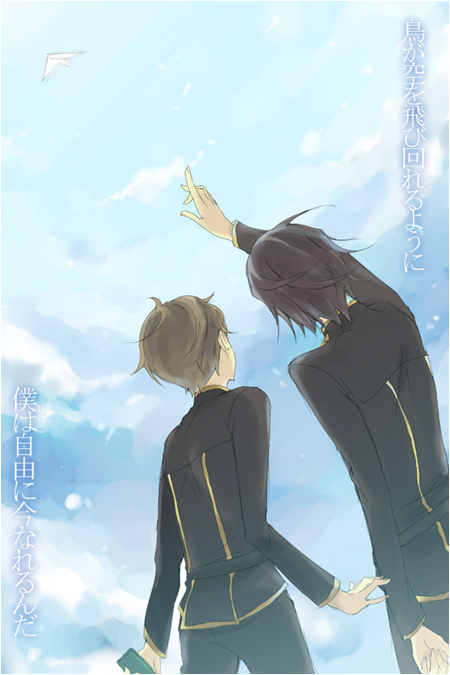lelouch vi britannia and rolo lamperouge (code geass) drawn by kl_(dgzonbi)