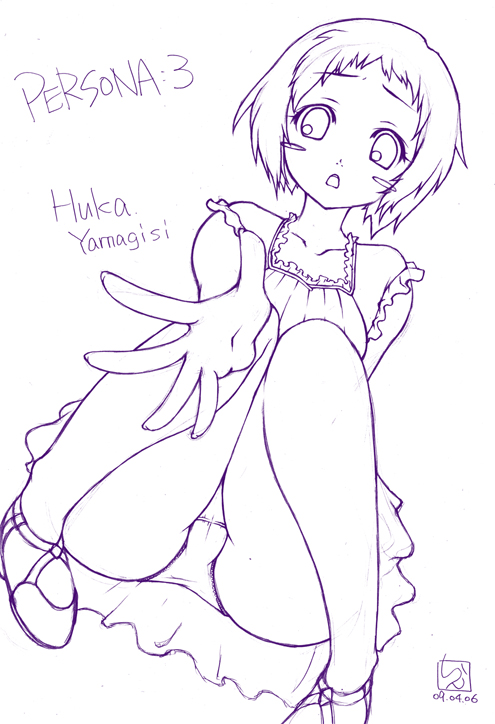 yamagishi fuuka (persona and 1 more) drawn by manasiun