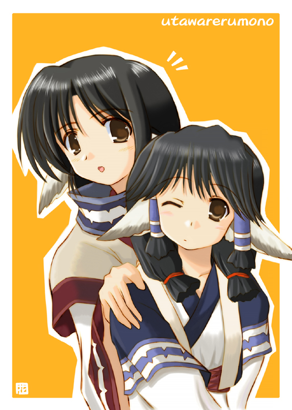 eruruu and aruruu (utawarerumono) drawn by hana_(hana_mo_arashi_mo)