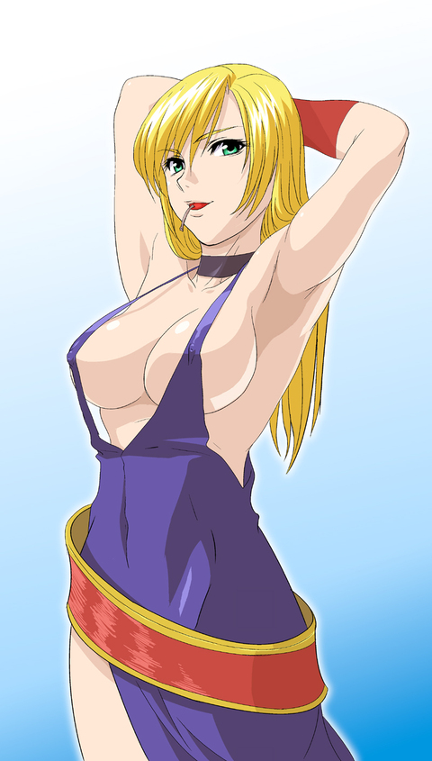 b. jenet (fatal fury and 1 more) drawn by g-tetsu