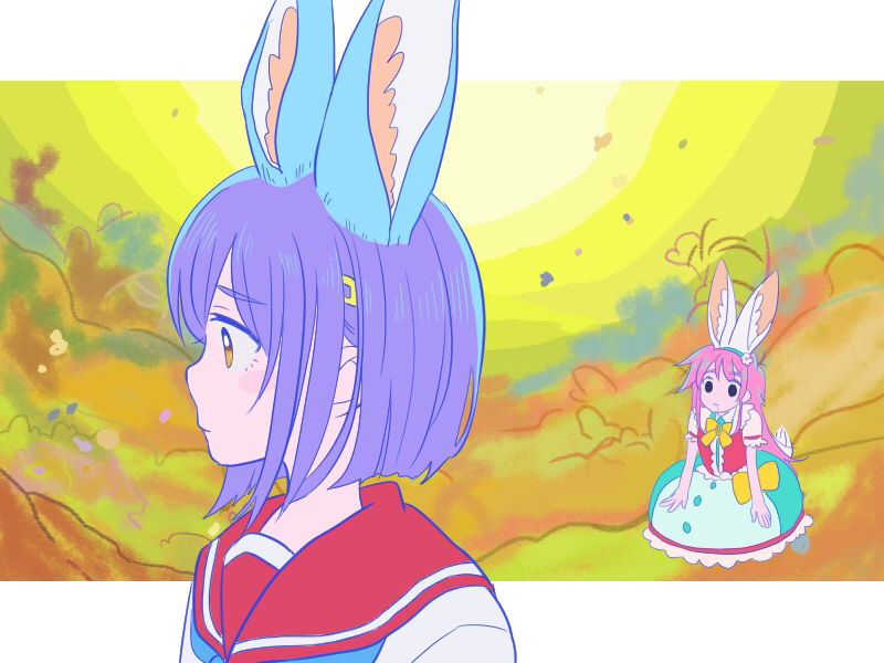 kokomine cocona and papika (flip flappers) drawn by kai_marino