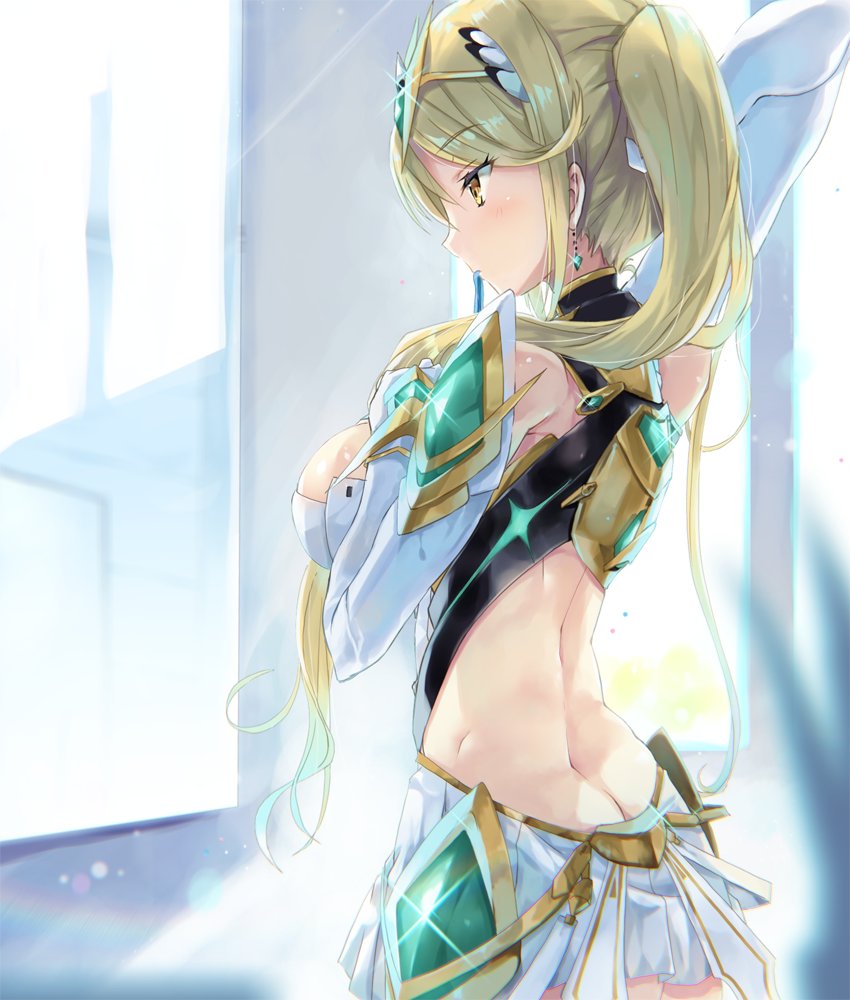 mythra (xenoblade chronicles and 1 more) drawn by inoue_takuya_(tactactak)