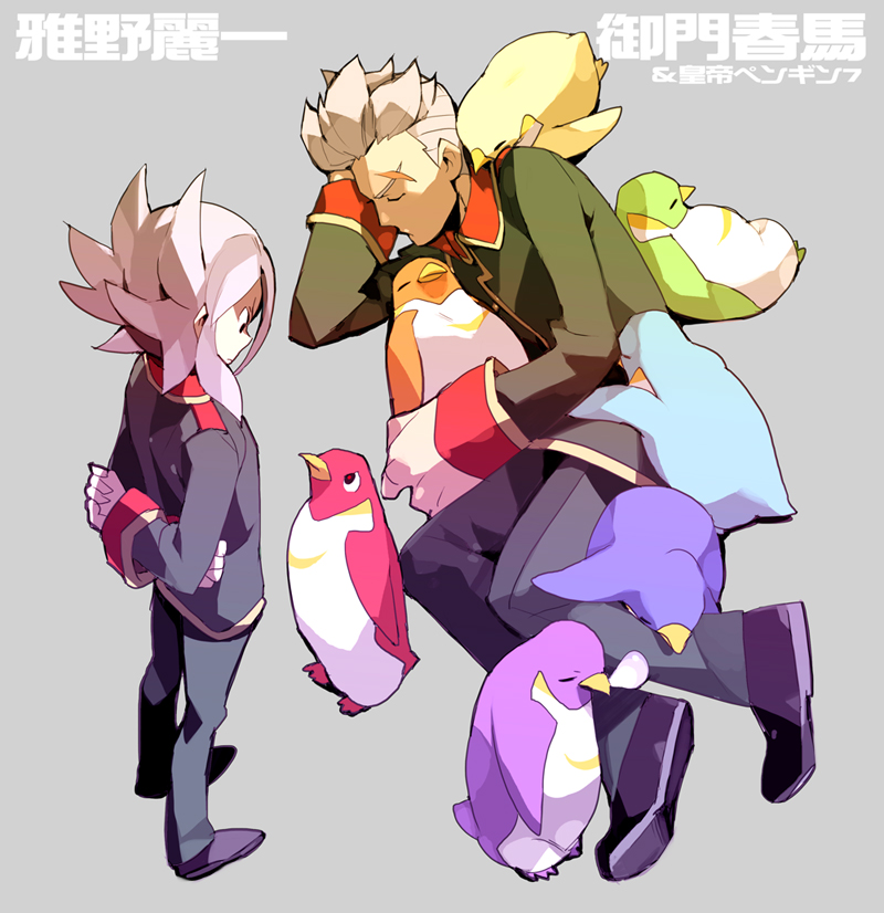 miyabino reiichi and mikado haruma (inazuma eleven go and 1 more) drawn by shatou_(c-com)