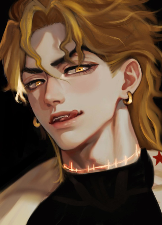 dio brando (jojo no kimyou na bouken and 1 more) drawn by jittshim