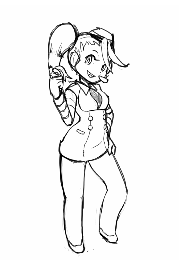 call and call e (mighty no. 9) drawn by formerly