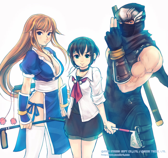 kasumi, arin, hana, hinasaki miku, ryu hayabusa, and 1 more (dead or alive and 3 more) drawn by seedark
