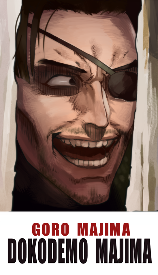majima goro (ryuu ga gotoku and 1 more) drawn by nikutarou