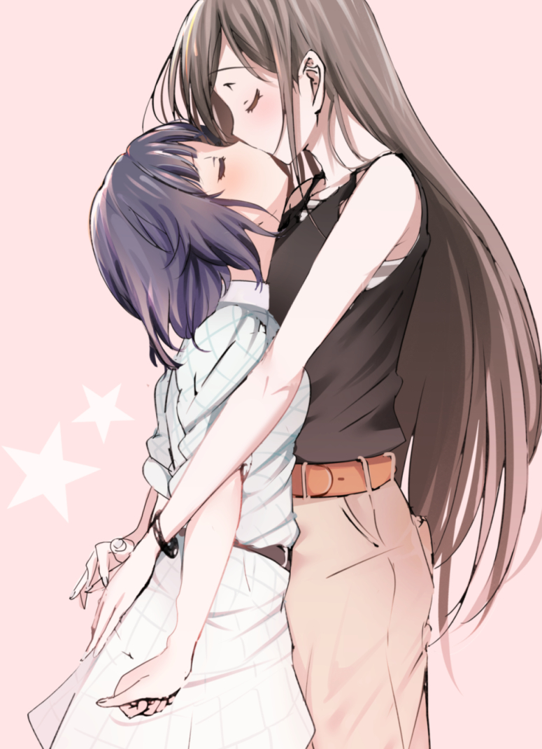 hanazono tae and ushigome rimi (bang dream!) drawn by 80mph