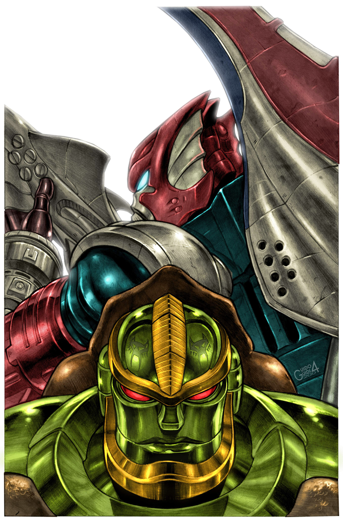 rhinox and depth charge (transformers and 2 more) drawn by guido_guidi