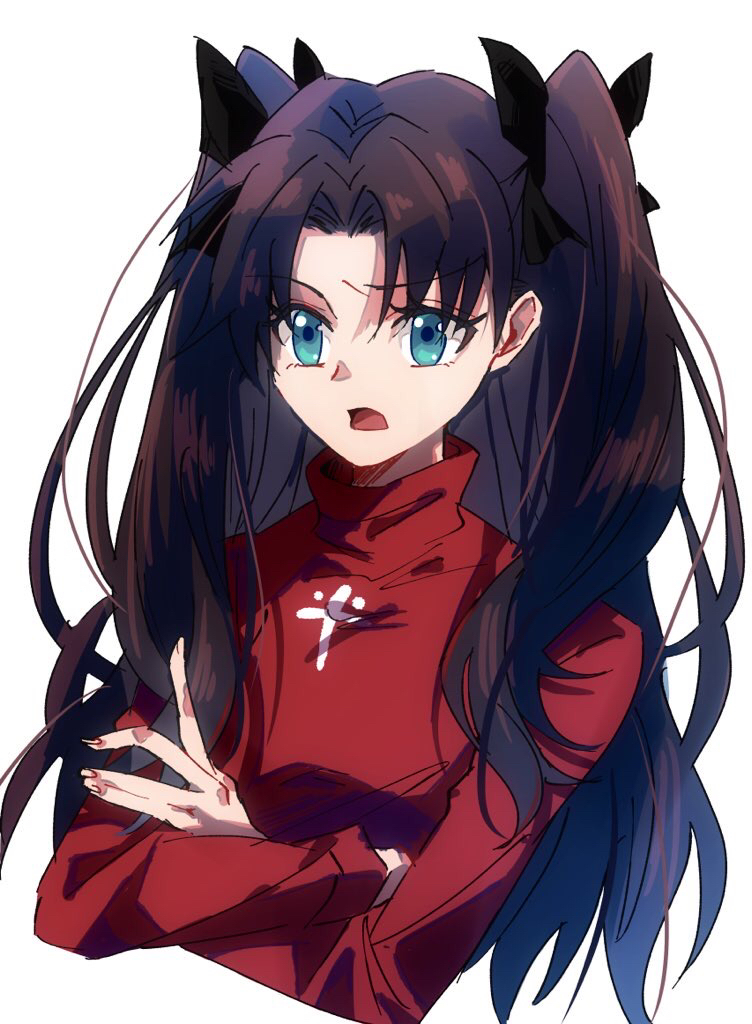 tohsaka rin (fate and 1 more) drawn by ruko072