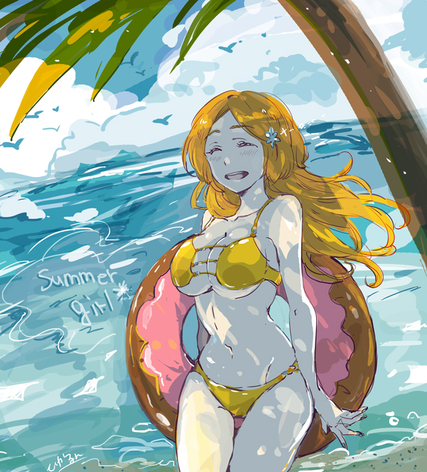 inoue orihime (bleach) drawn by hara_hikaru
