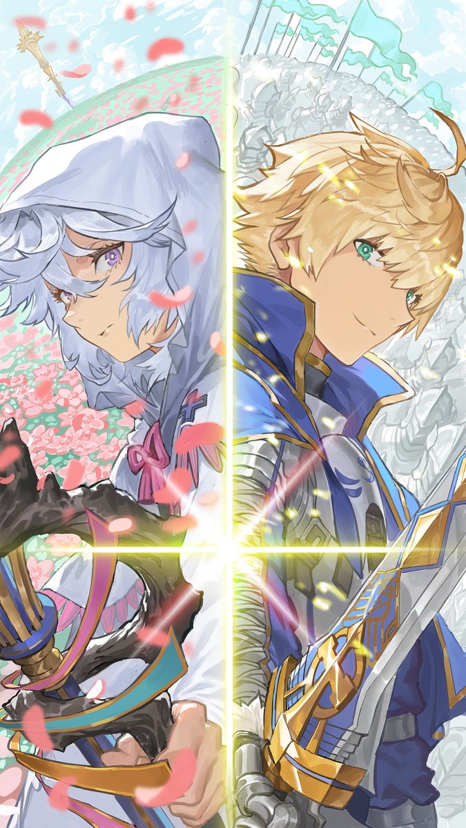 merlin and arthur pendragon (fate and 1 more) drawn by fuli_dun
