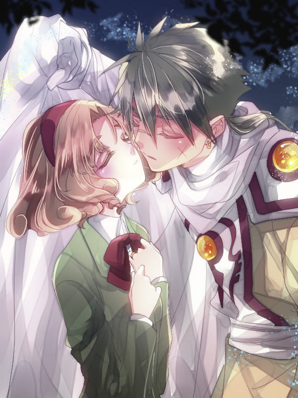 hououji fuu and ferio (magic knight rayearth) drawn by fujiwara_rika