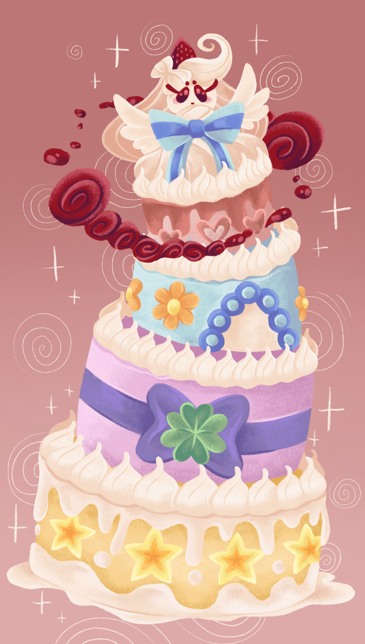 alcremie and gigantamax alcremie (pokemon) drawn by stormz