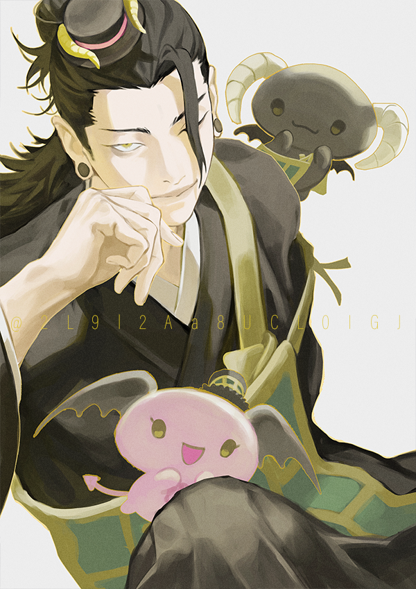 getou suguru, berry, and cherry (jujutsu kaisen and 2 more) drawn by blackbox_(blackbox9158)