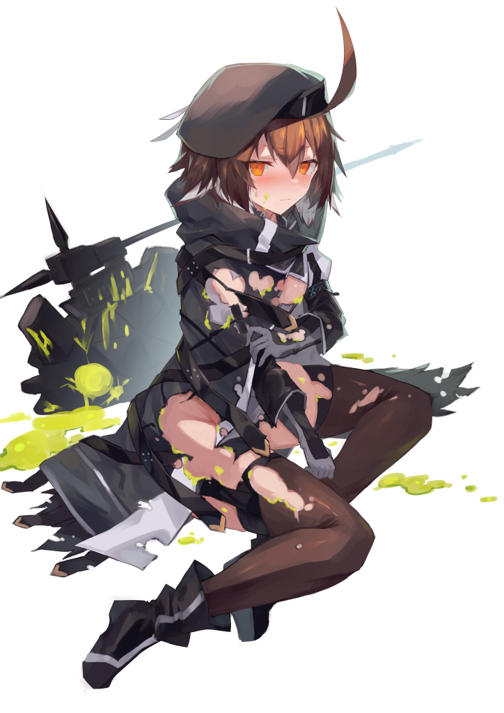 plume and originium slug (arknights) drawn by sasa_onigiri
