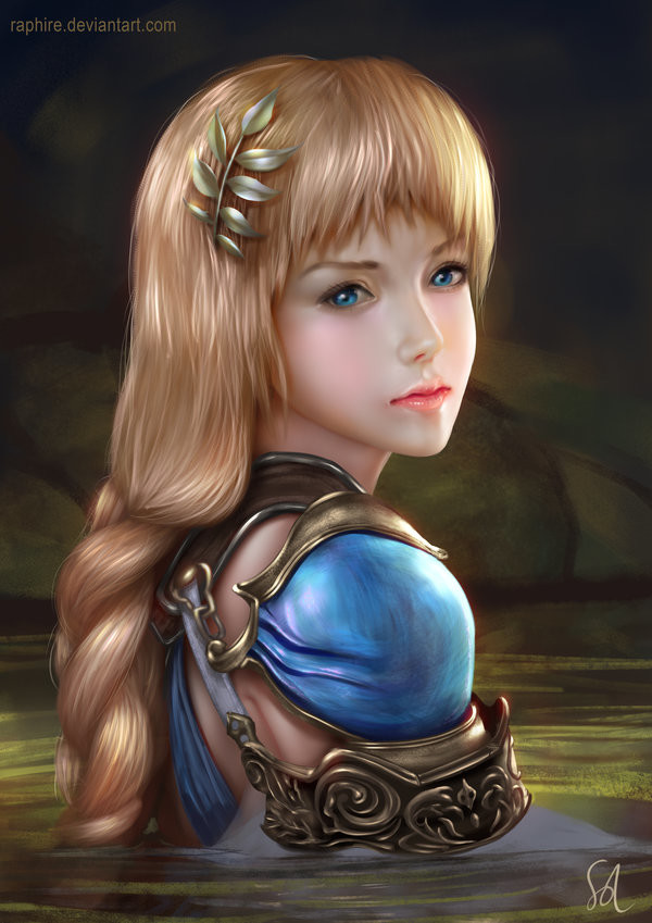 sophitia alexandra (soulcalibur) drawn by raphire