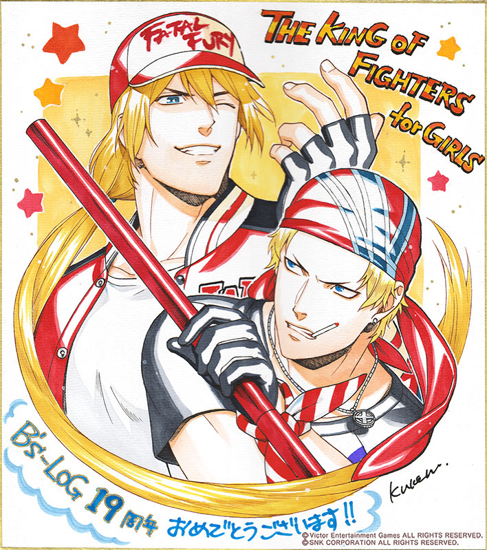 terry bogard and billy kane (the king of fighters and 2 more) drawn by kuren