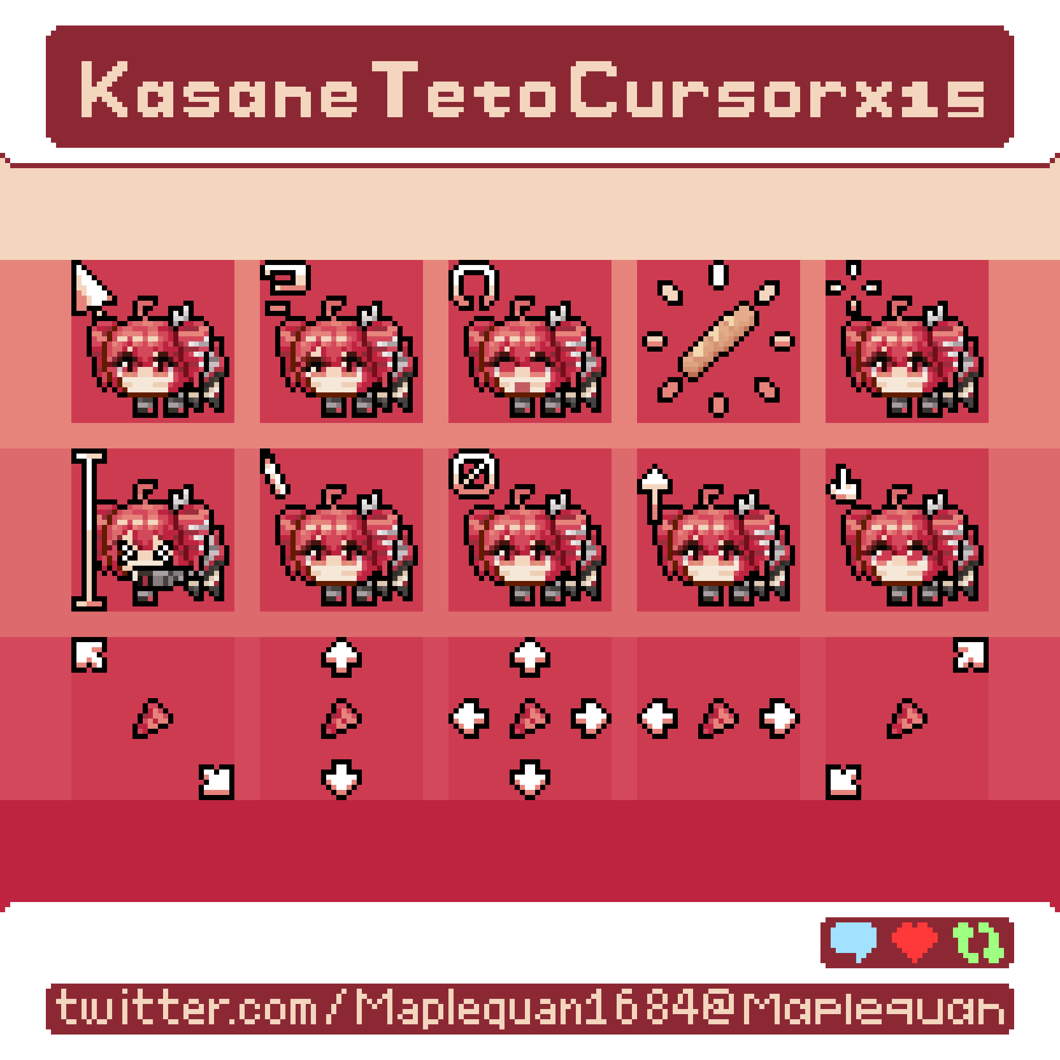 kasane teto (utau and 1 more) drawn by maplequan