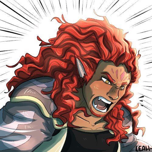 skrimir (fire emblem and 1 more) drawn by leahfoxden