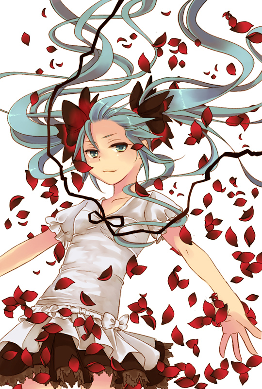 hatsune miku (vocaloid and 1 more) drawn by emdo_(norabbit)