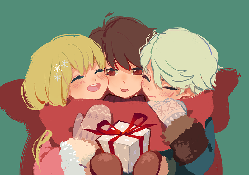 slaine troyard, kaizuka inaho, and asseylum vers allusia (aldnoah.zero) drawn by chino_kawashiku