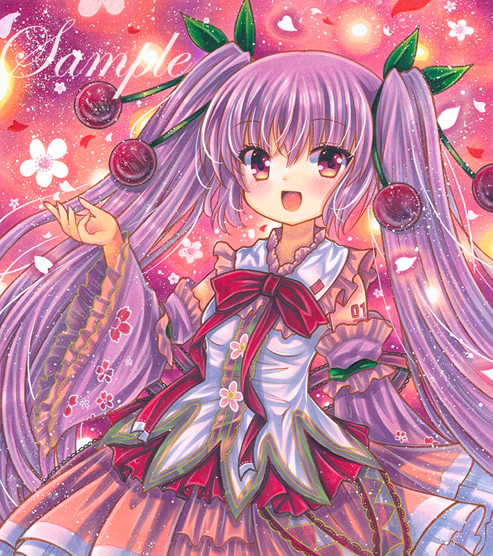 hatsune miku and sakura miku (vocaloid) drawn by rui_(sugar3)