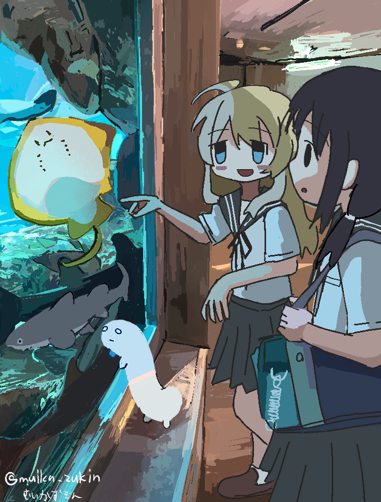 chito, yuuri, and nuko (shoujo shuumatsu ryokou) drawn by wanigumo