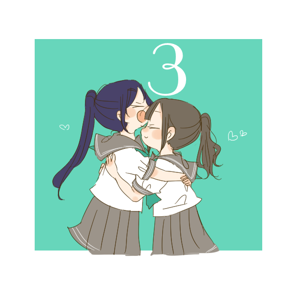 matsuura kanan and suwa nanaka (love live! and 1 more) drawn by kase_(ks_lys)