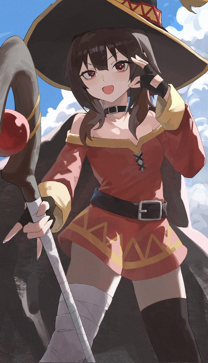 megumin (kono subarashii sekai ni shukufuku wo!) drawn by alone_(user_pafj5434)