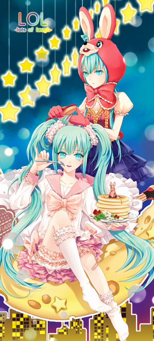 hatsune miku (vocaloid and 1 more) drawn by cocoon_(loveririn)