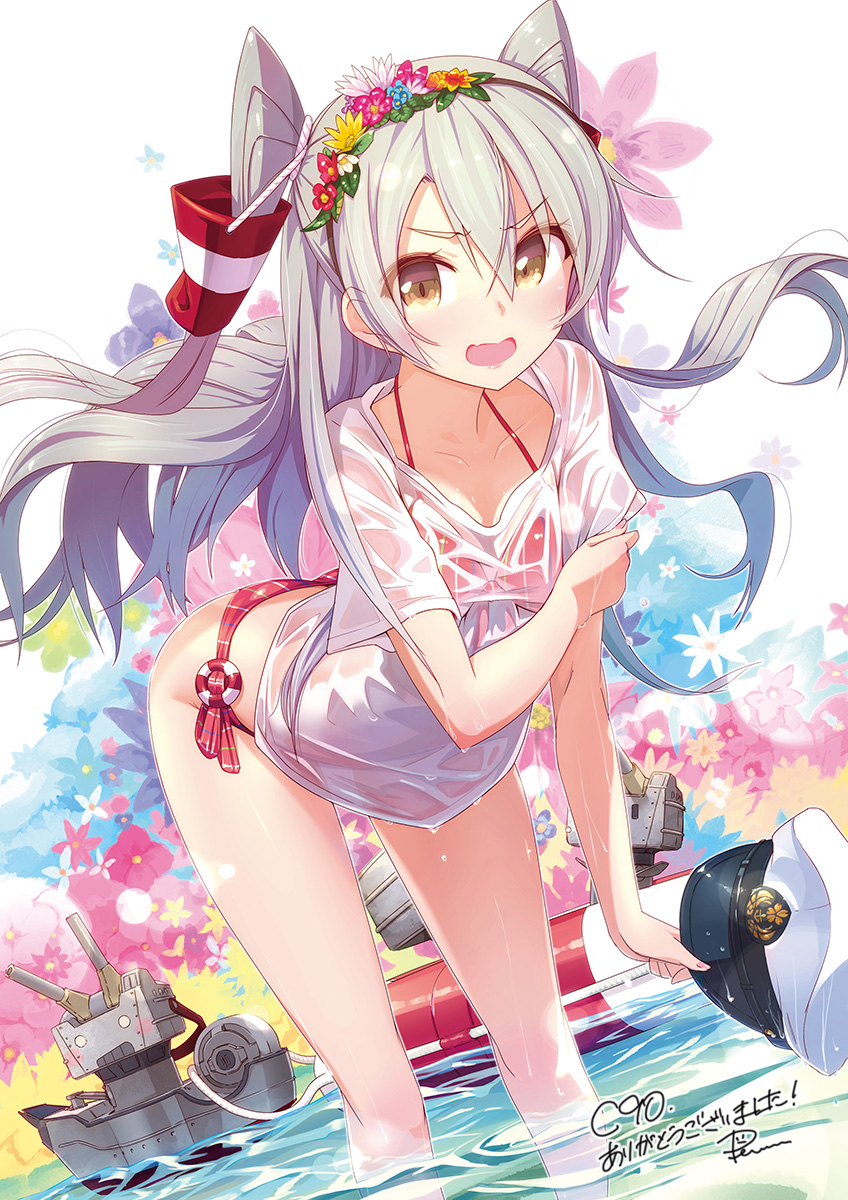 amatsukaze, rensouhou-chan, and rensouhou-kun (kantai collection) drawn by pemu
