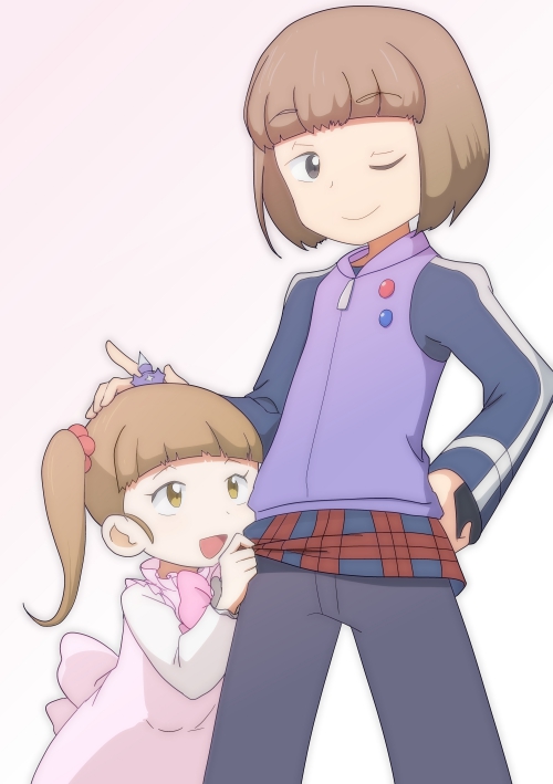 sazaki kaoruko and sazaki susumu (gundam and 1 more) drawn by ouboken