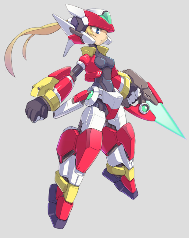 aile and model zx (mega man and 1 more) drawn by yuusuke_(5yusuke3)