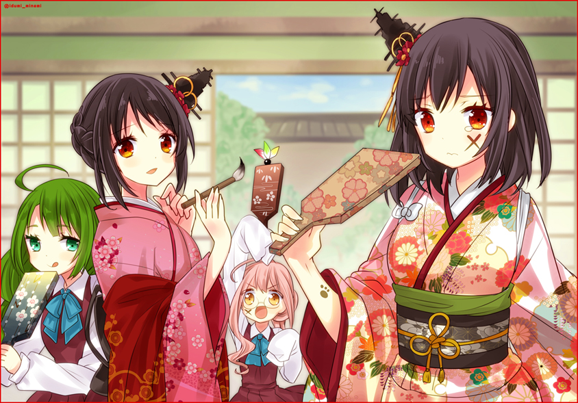 yamashiro, fusou, makigumo, and yuugumo (kantai collection) drawn by izumi_minami