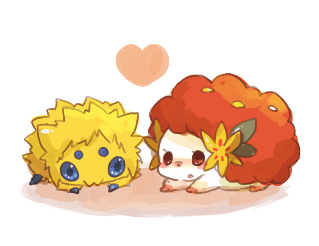 shaymin, joltik, volkner, and flint (pokemon) drawn by ao_(blue_bunny)