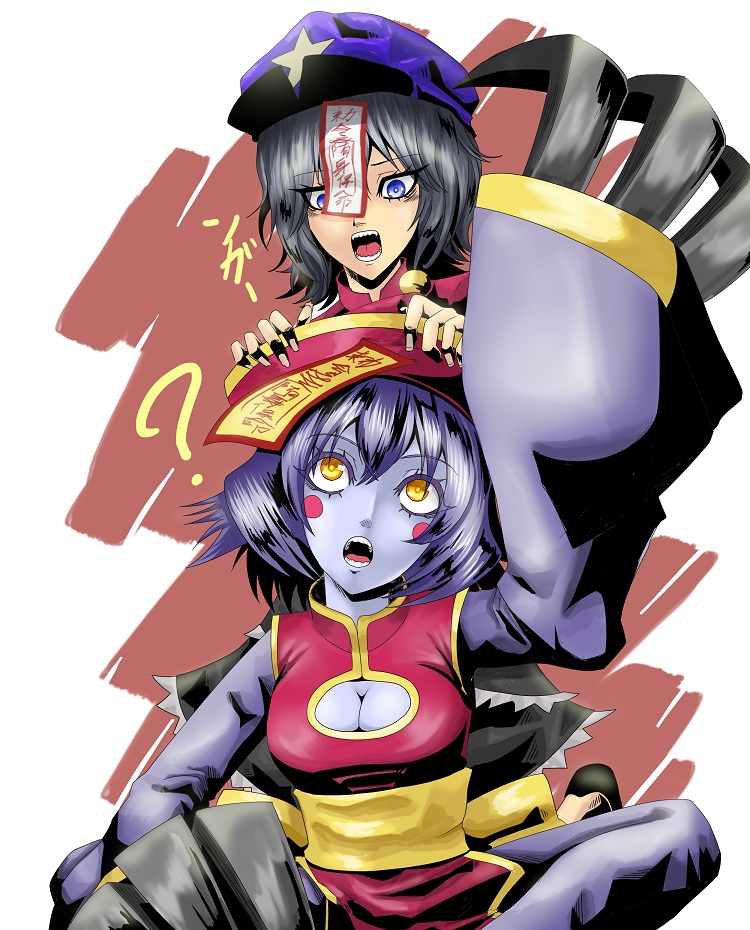 miyako yoshika and hsien-ko (touhou and 1 more) drawn by tepuya