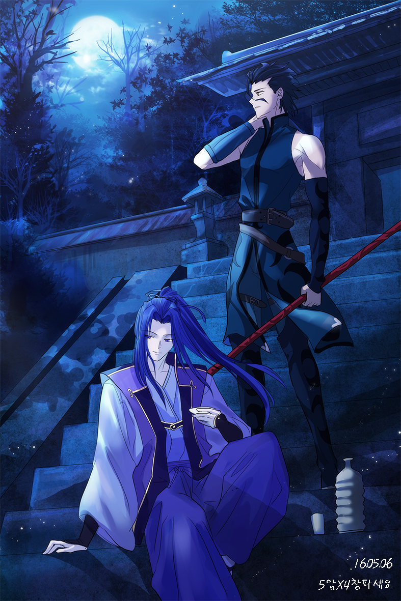 diarmuid ua duibhne and sasaki kojirou (fate and 3 more) drawn by mj_(cuzbien)