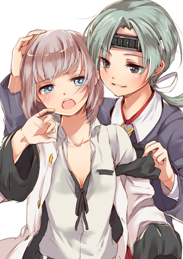 female admiral, chitose, and narumi tsuyu (kantai collection) drawn by mataichi_mataro