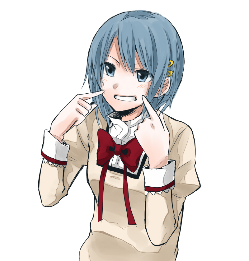 miki sayaka (mahou shoujo madoka magica) drawn by jikasei