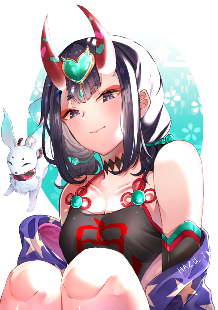 shuten douji and haku (fate and 1 more) drawn by hazu_t