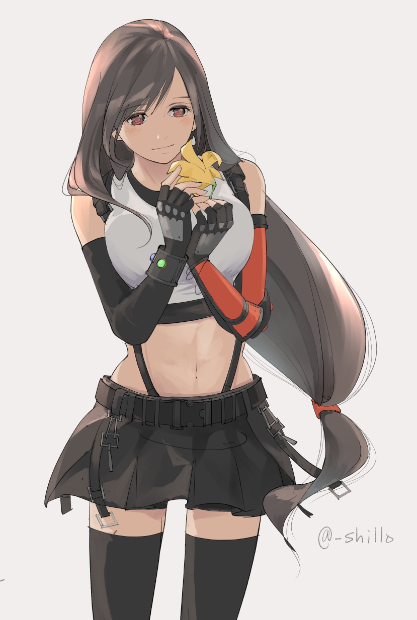 tifa lockhart (final fantasy and 2 more) drawn by shillo